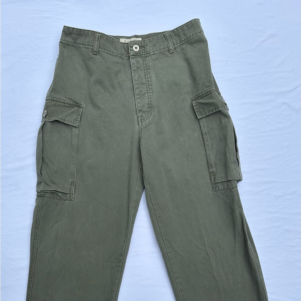 Men's J Crew Olive Cargo Pants 30x30